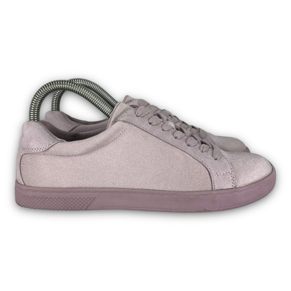 Call It Spring Ferrawet Sneakers Satin Low Top Lace Up Lavender Women 7 - Picture 1 of 11